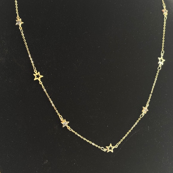 Gold Star Station Necklace - Elegant Women’s Jewelry - Picture 5 of 6